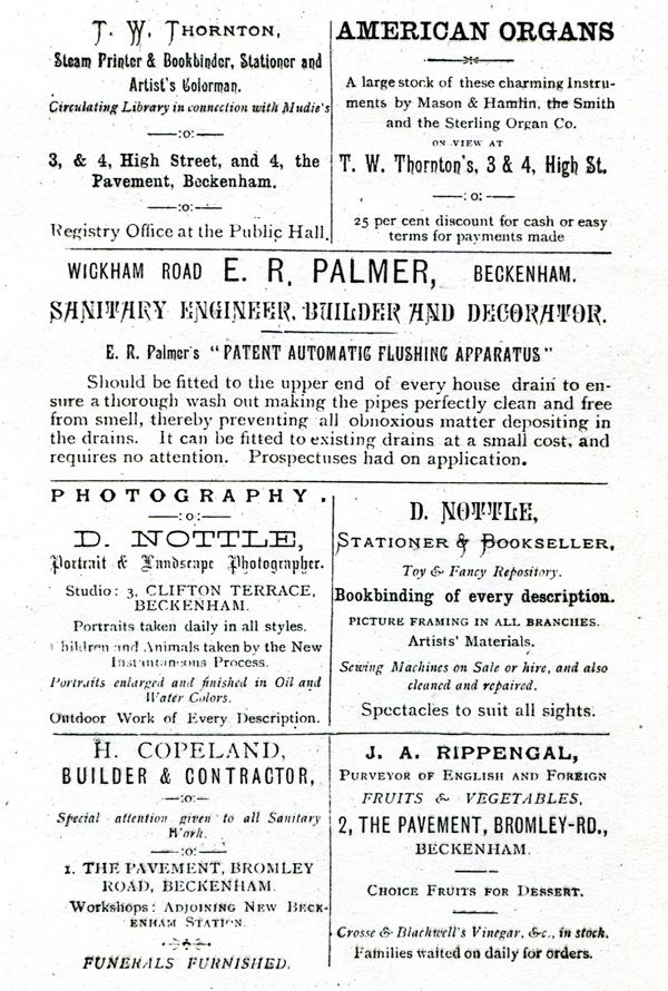 Trade Directory advertisement C1900